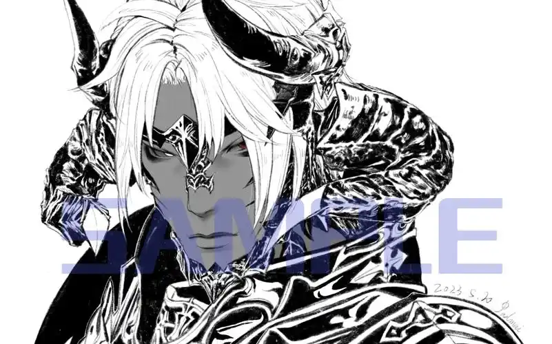 【ff14】【头像稿】敖龙族