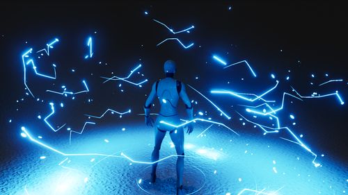 魔幻魔法及鞥粒子闪电阵法buff光圈特效427auraue4niagara