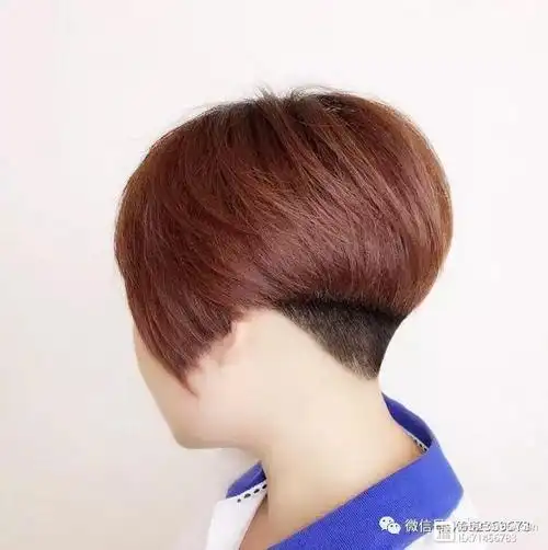 后边短也不会显得前面重后面轻的感觉.不会挑年纪.脸型的一款短发.