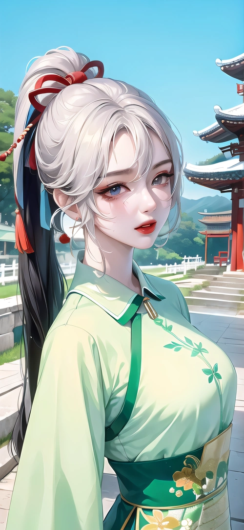 ai绘画:二次元古装小姐姐,小清新壁纸