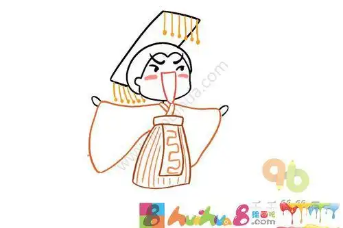 皇帝和皇后的简笔画怎么画