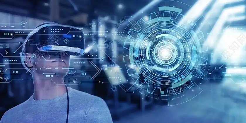 蓝色简约科技vr眼镜发售vr眼镜海报psd