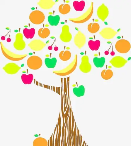 卡通装饰水果树背景