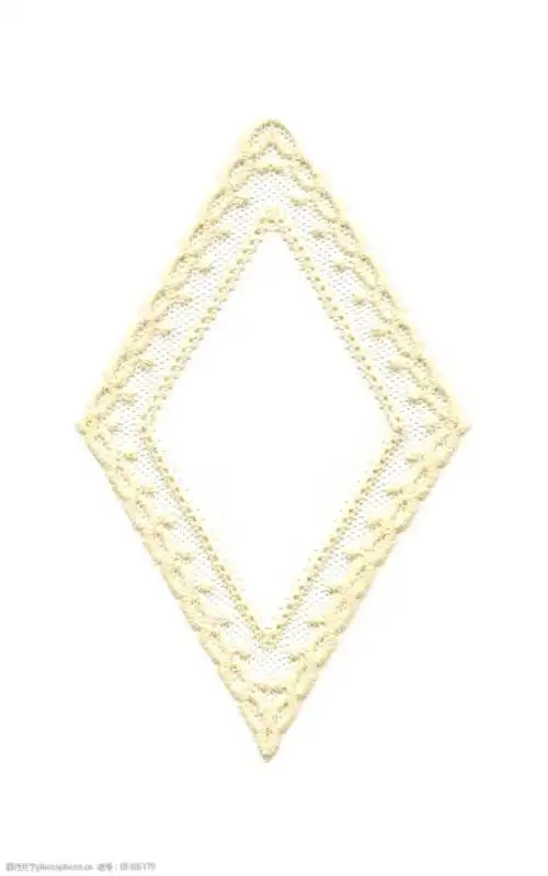 绣花花纹植物花纹几何菱形免费素材