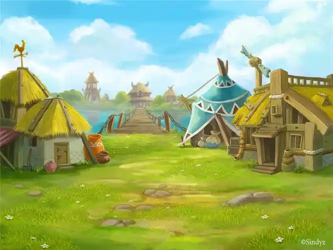 q版游戏场景|插画|游戏原画|sindy若叶 - 原创作品 - 站酷 (zcool)