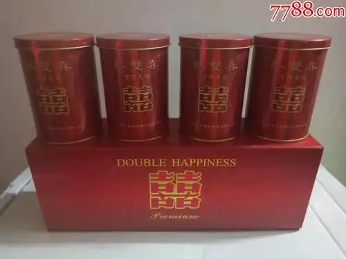 红双喜〔吉祥龙凤〕一盒4个.品好.空罐