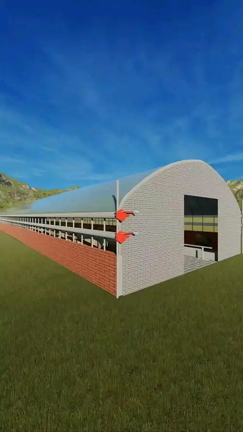 养牛大棚这样设计的养牛大棚你觉得怎么样你们当地有用这种新型养殖