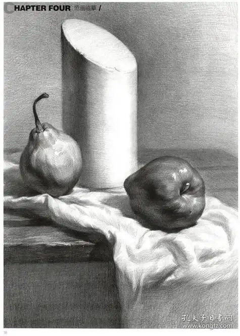 静物素描简单入门 素描静物入门