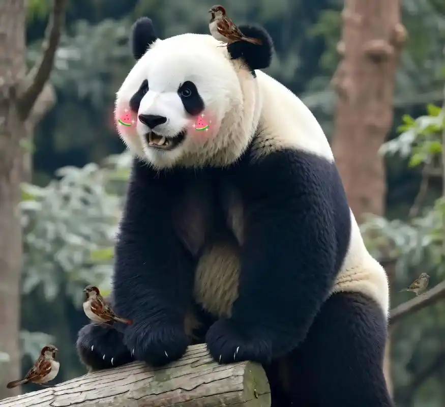 帅气大男孩萌兰.谁还不会养个宠物咋滴,萌兰出来遛弯了#大熊猫 - 抖音