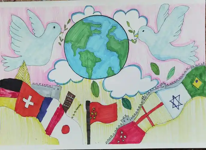 和平海报北京报送作品68幅