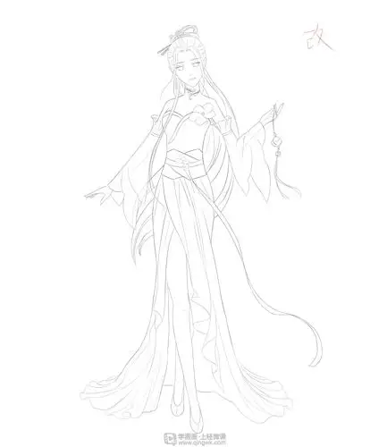 作业:古风类服装裁剪架空设计(上) - 橘子干 - 轻微课