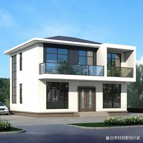 最近应粉丝要求,找了一款特别简单的二层小洋楼别墅图纸,适合农村自建