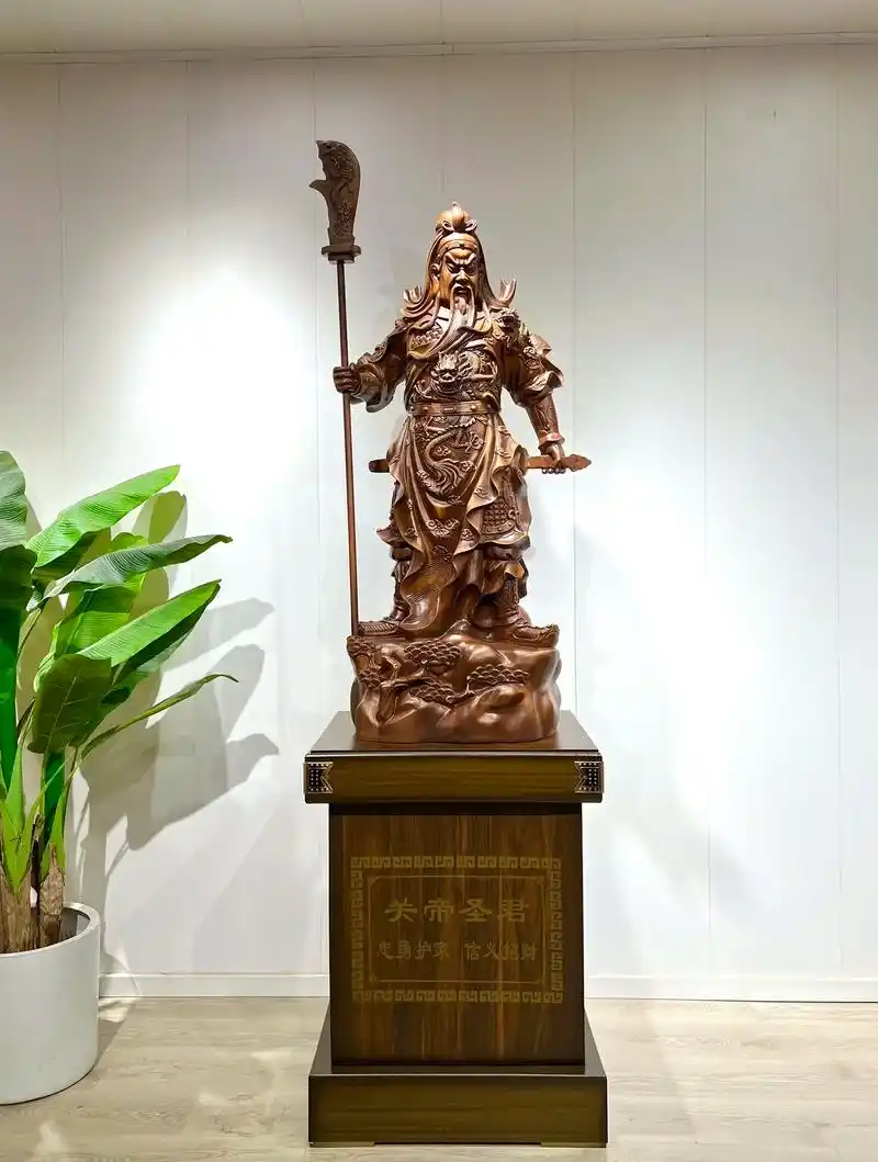 高2.4米关公神像摆件 武财神爷摆件 大 - 抖音