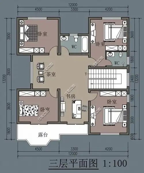 69㎡占地面积:154.7㎡占地尺寸:12m*13.