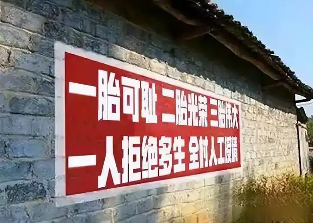 计划生育与鼓励生育标语对比