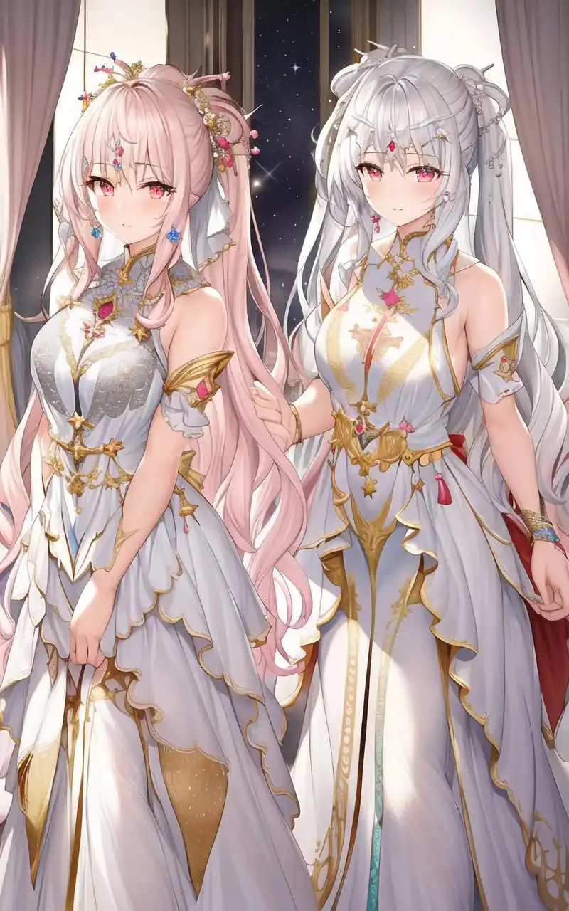 双胞胎姐妹花来了#二次元 #二次元少女 #二次元原创 #ai - 抖音