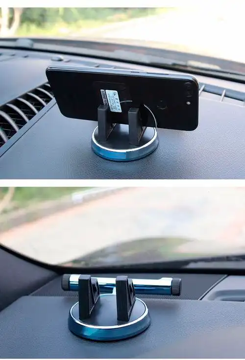 车载手机支架多功能导航支架夜光隐藏式号码牌挪车牌停车牌可旋转车上