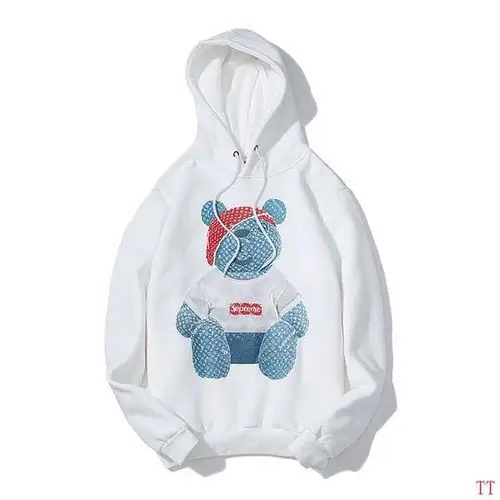 supreme衣服 2018新款 lv联名小熊男生连帽长袖卫衣 jm