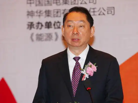 中国国电集团公司总经理朱永芃发言(新浪财经 陈鑫 摄)