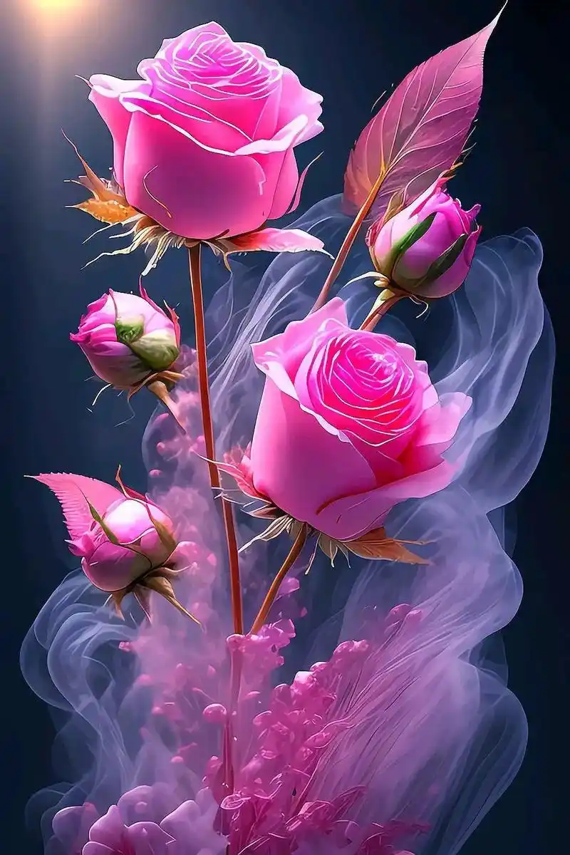 唯美花图 - 镜花水月 - 抖音