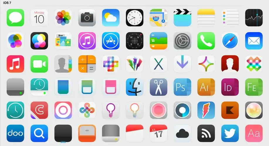 11 ios 7 icon template images