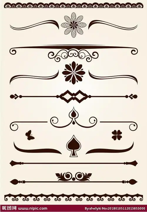 欧式花纹设计图__花边花纹_底纹边框_设计图库_昵图网nipic.com