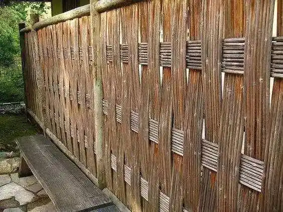 竹篱笆营造出的禅意范儿