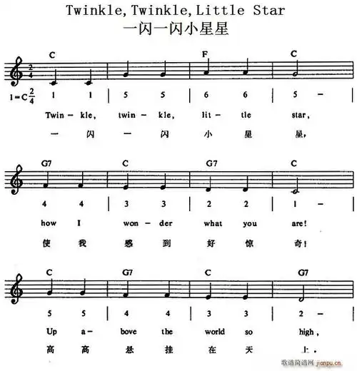 twinkletwinklelittle star(一闪一闪小星星)