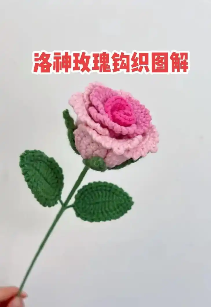洛神玫瑰钩织图解更新.#爱生活爱编织 #抖音手艺人 #手工钩 - 抖音