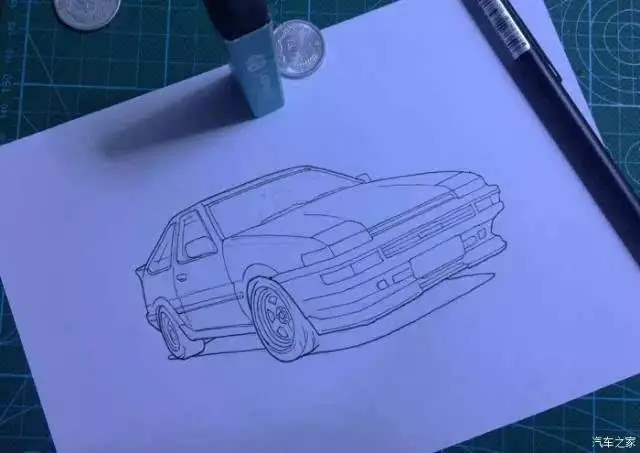 加深一遍,彩色铅笔盒子上写着水溶, 我就拿棉签涂了点水上去加深