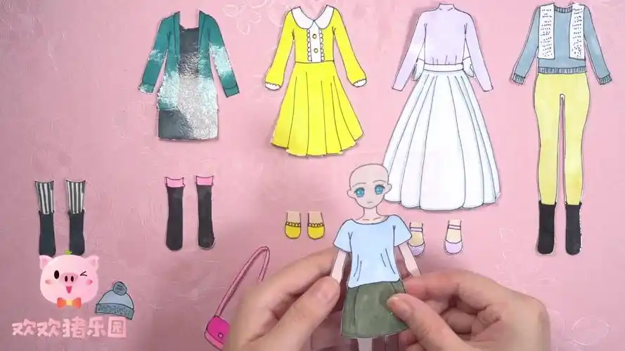 手工纸娃娃玩具:纸娃娃装扮,纸娃娃时尚换装秀-母婴亲子视频-搜狐视频