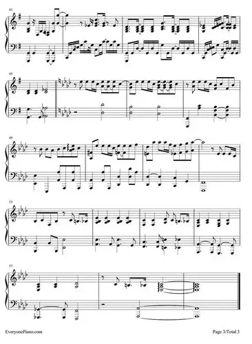 戒烟李荣浩钢琴谱