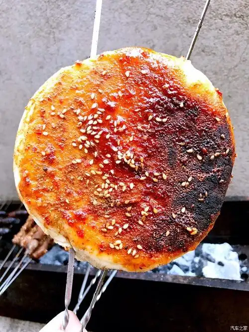 烤大饼,不用菜都能吃两张