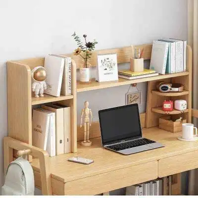 书桌上的书架儿童学习桌桌上收纳架桌面置物架小型办公桌多层架子