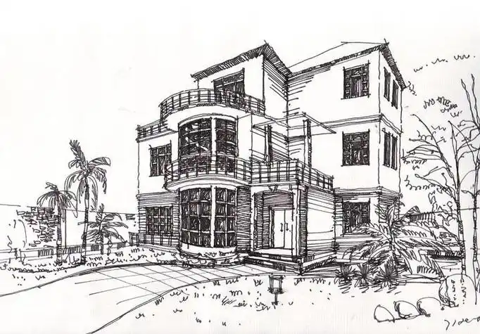 别墅简笔画简单又漂亮别墅简笔画简单又漂亮涂颜色