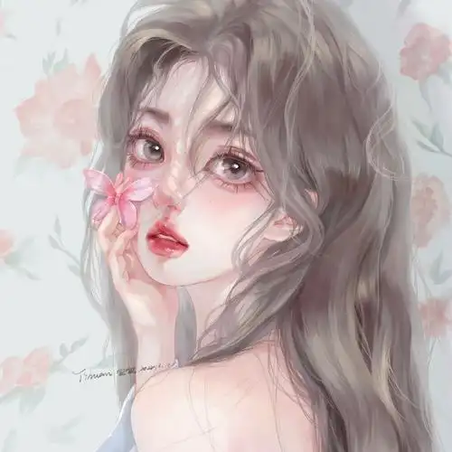 手绘女生头像 画师 : yihuan面面 转自微博