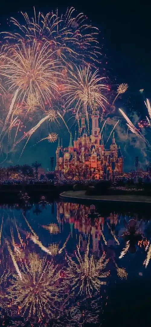 壁纸心动不已的迪士尼烟花壁纸