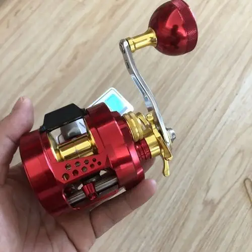 利优比海钓击鲨王全金属轴鼓轮近海慢摇铁板船钓轮鱼线轮