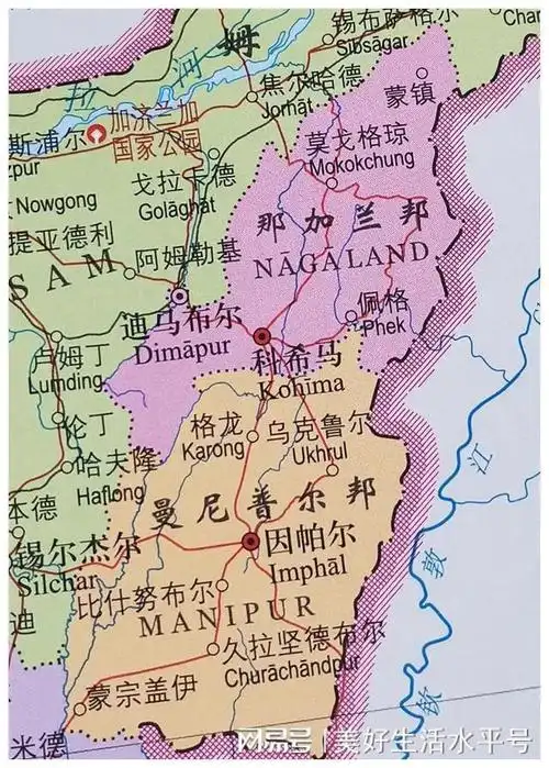 印度东北地区有6个邦首府城市一个比一个陌生