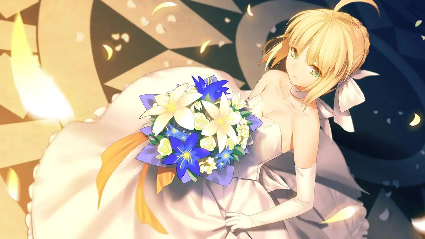 saber 花嫁#二次元美图# #动漫美图