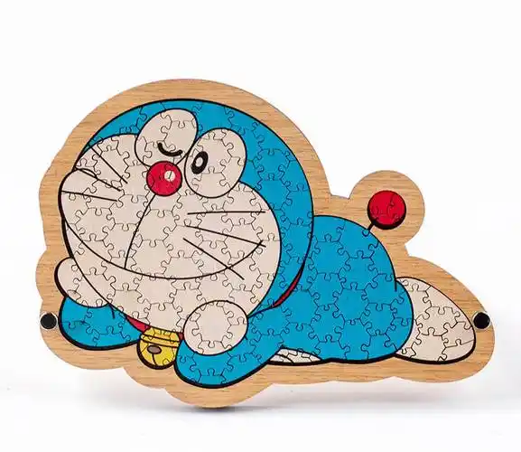 抖音同款拼图成人动漫哆啦a梦 机器猫动漫烧脑异形高难度拼图抖音gm