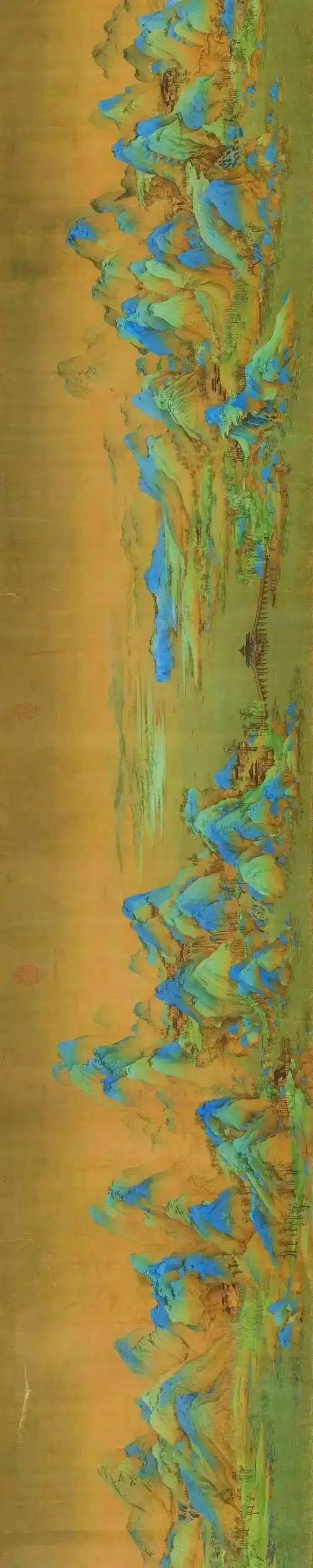 附:《千里江山图》高清长卷(请将手机横过来欣赏)