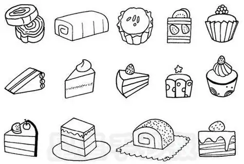 画图片分享可爱的小蛋糕简笔画图片分享圣诞节小蛋糕简笔画图片简笔画