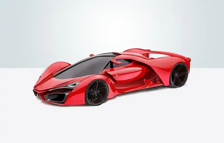 鼠绘法拉利超级跑车f80