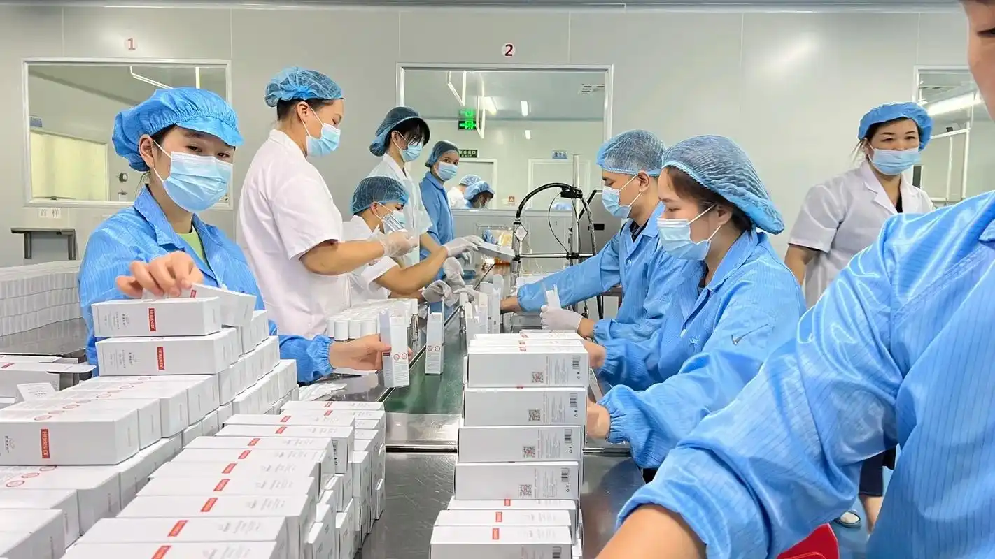 生产车间实况.斑痘敏源头厂家,化妆品源头工厂,专业斑痘敏问题 - 抖音