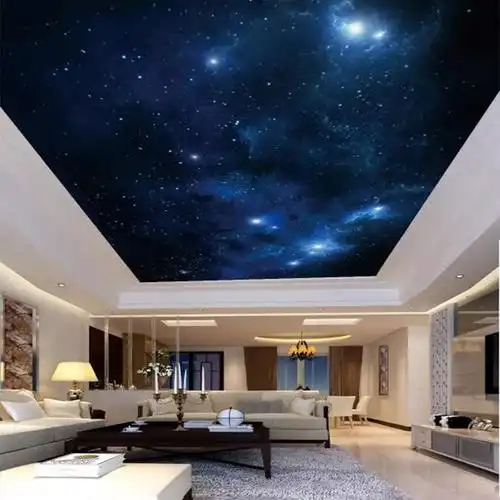 星空壁纸 银河3d立体ktv墙纸装饰吊顶天花板背景墙布酒店
