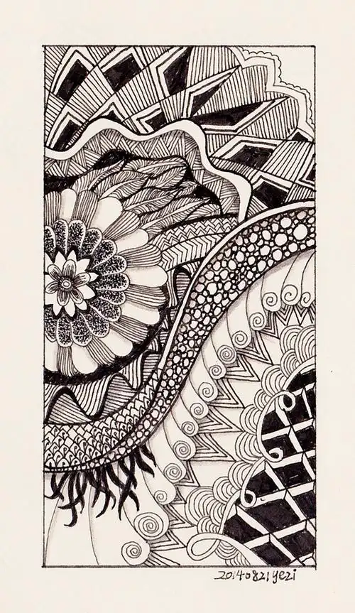 插画线描装饰画