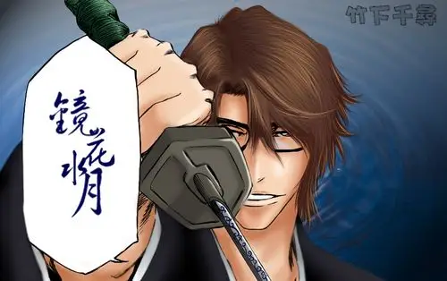 蓝染的斩魄刀的刀柄是什么颜色的.谁能发一张图片来给我看看.