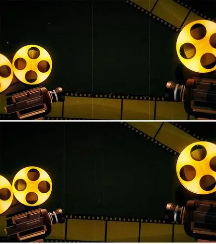 鎏金岁月怀旧经典电影放映机胶片背景视频