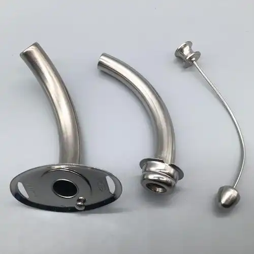 萧山活力气切套管气管切开套管医用半喉管全喉金属套管气管套管全喉12